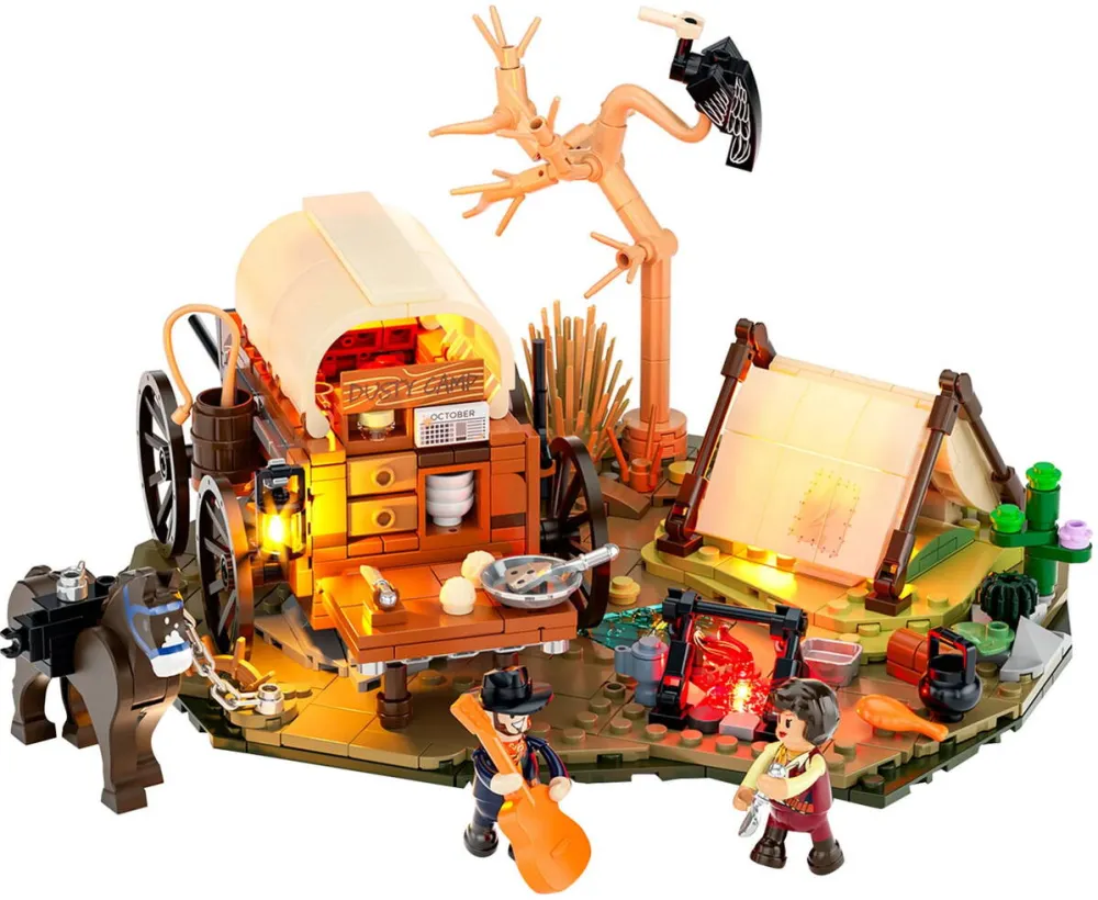 Jucarie creativa Lumibricks Cowboy Camp, construction toy