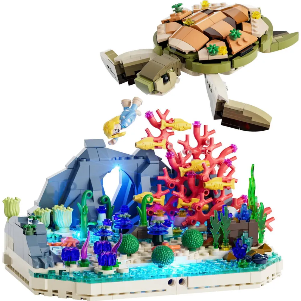 Jucarie creativa Lumibricks Turtle Reef Dream, construction toy