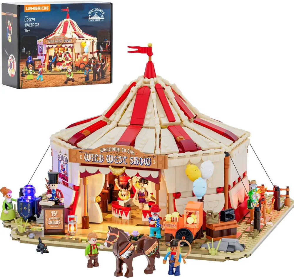 Jucarie creativa Lumibricks Traveling Circus, construction toy