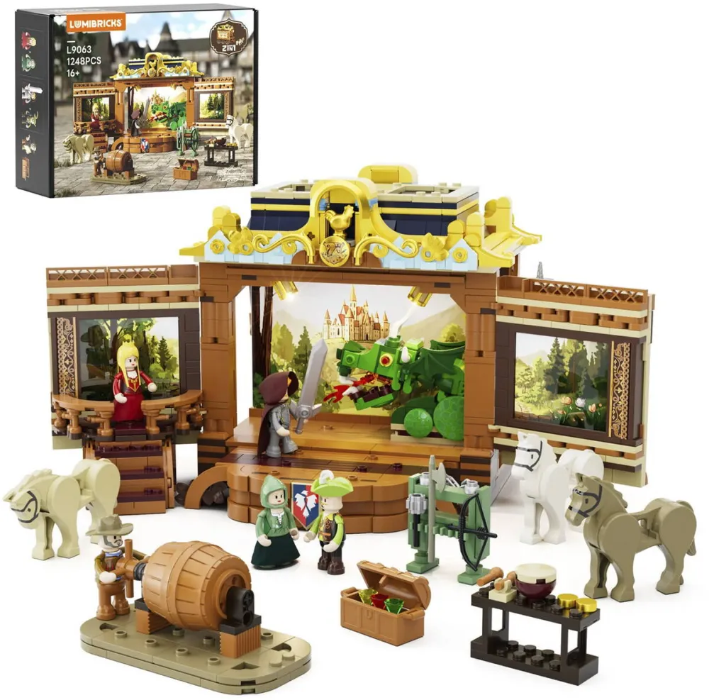 Jucarie creativa Lumibricks Medieval Troop Carriage, Construction Toy