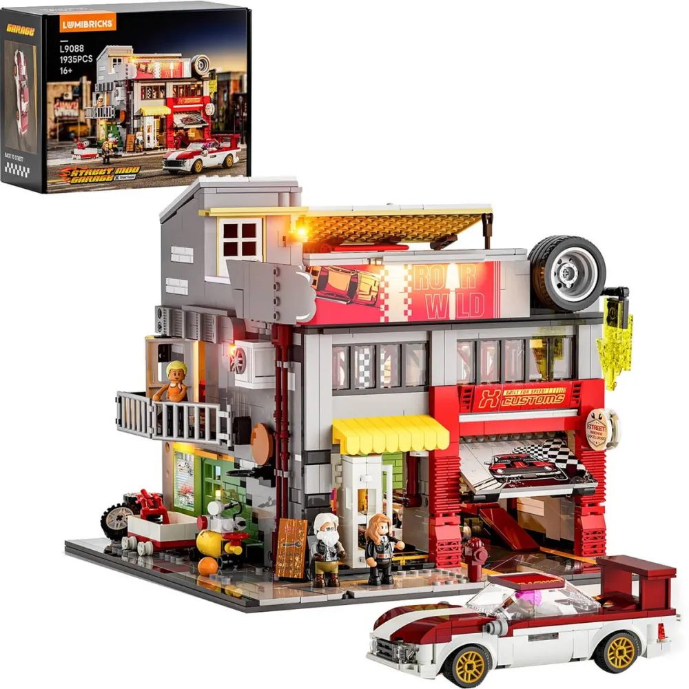 Jucarie creativa Lumibricks Street MOD Garage, construction toy