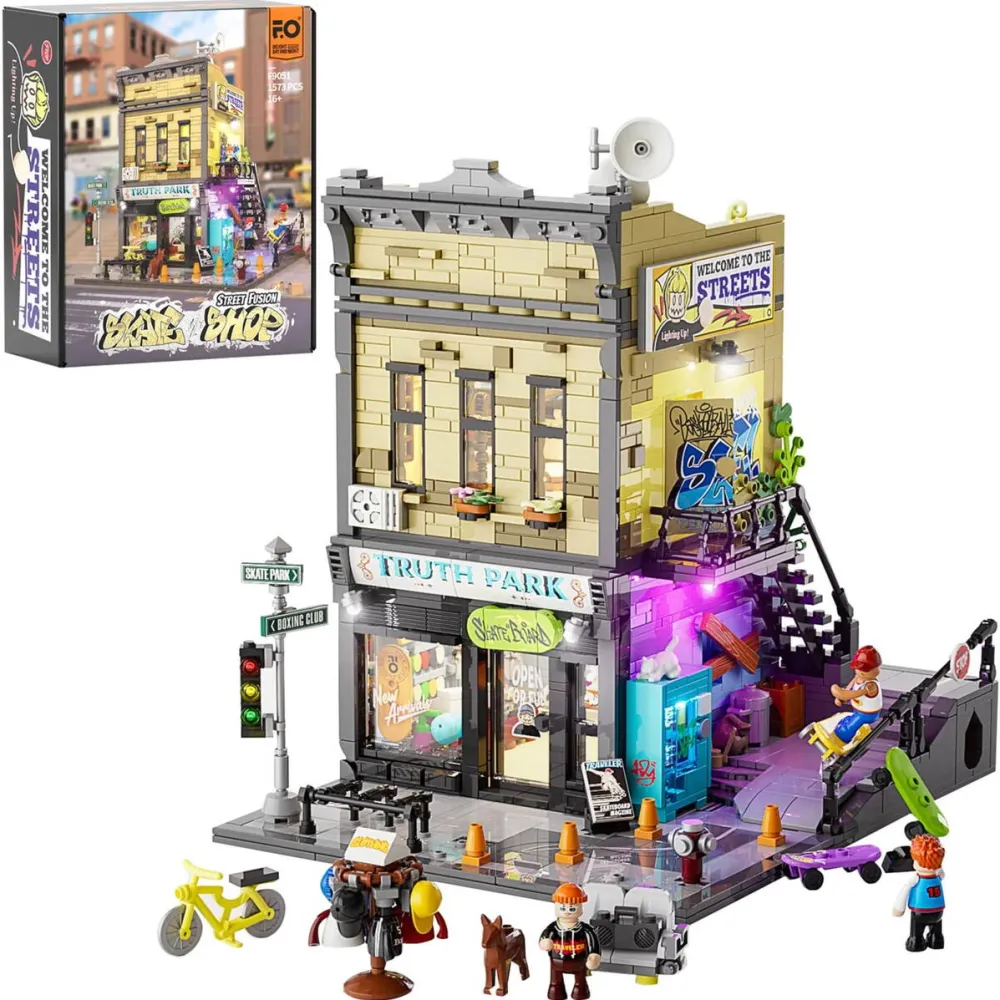 Jucarie creativa Lumibricks Skateboard Shop
