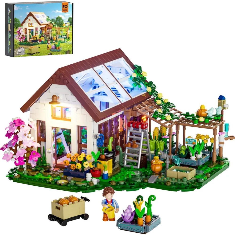 Jucarie creativa Lumibricks Lumibrick's home greenhouse