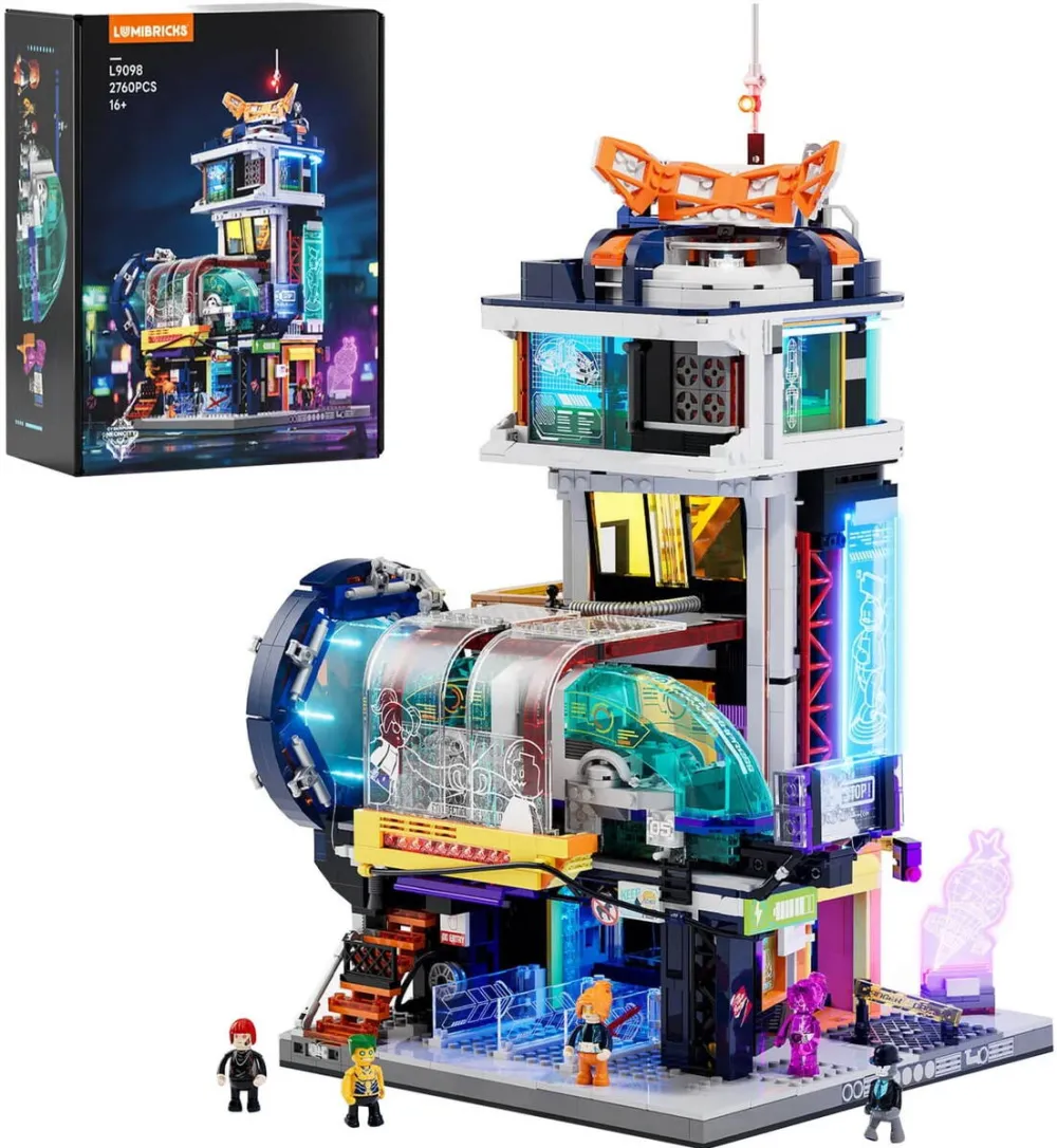 Jucarie creativa Lumibricks Lumibrick's floating train station
