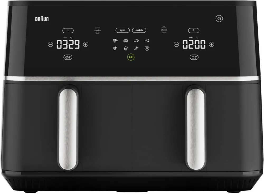 Friteuza dubla cu aer cald BRAUN TwinCook 5 TD5030IBK 10 L 2400W