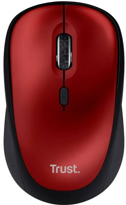 Mouse TRUST wireless silentios Yvi+ ECO, 800-1600 DPI, rosu