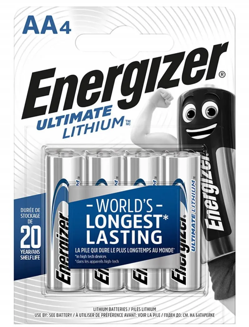 ENERGIZER Baterii ENERGIZER Ultimate Lithium AA, L91, 1.5V, 4 buc/set