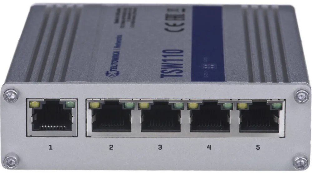 Switch TELTONIKA TSW110  5x RJ45 1000Mb/s, L2