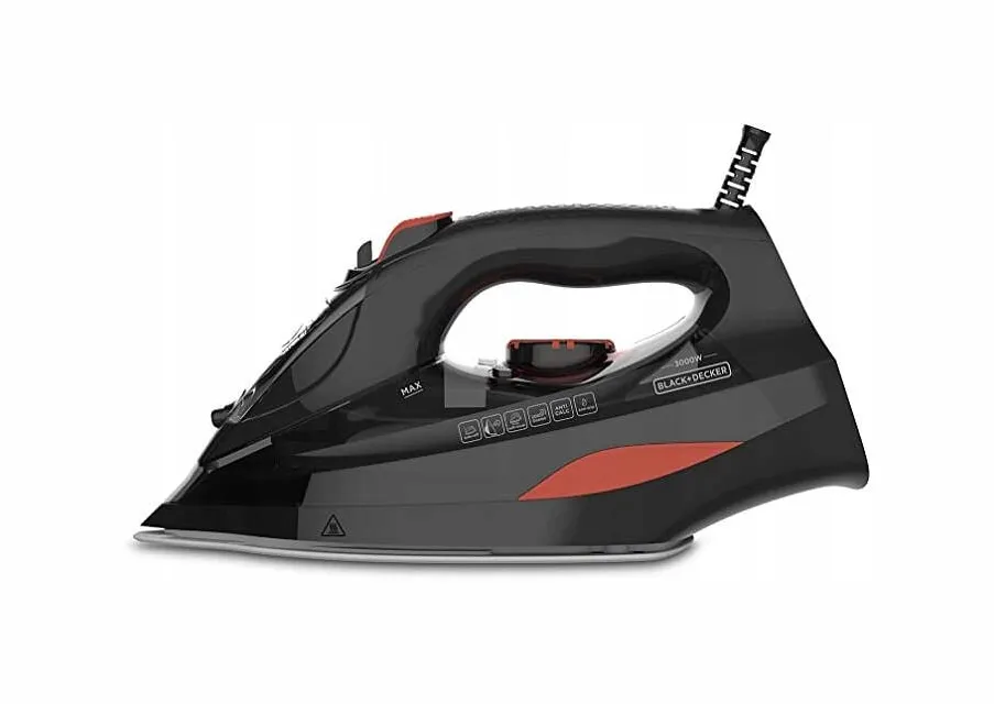 Fier de calcat cu abur Black & Decker BXIR3000E 3000 W talpa ceramica negru
