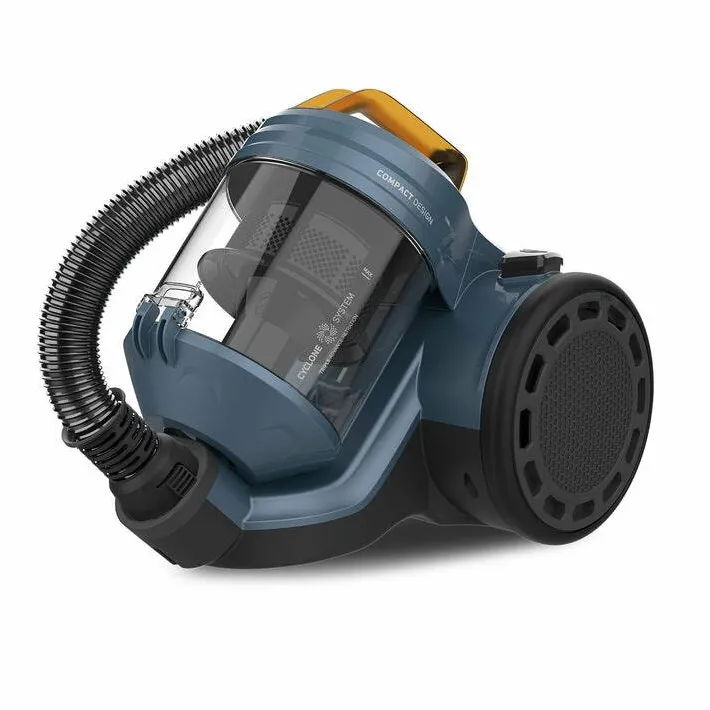 Aspirator Taurus fara sac Homeland Cyclone, Aspirare ciclonica, 800 W, Recipient 2 l, Cablu alimentare 5m, Filtru HEPA, Albastru/Negru