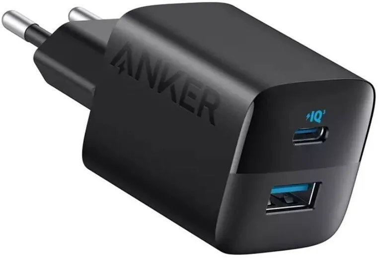 Anker Incarcator retea, "323" 33W, PowerIQ, 1 x USB Type-C, 1 x USB, Negru