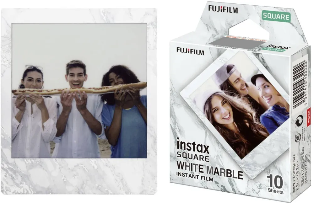 Hartie Foto FUJIFILM 1 instax Square Film white marble