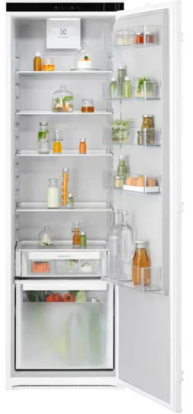 ELECTROLUX Frigider incorporabil Electrolux ERD6DE18S1, 310 l, Control electronic, Ventilator, Usa reversibila slide, Clasa E, H 178 cm