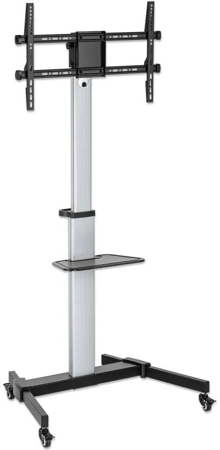 Suport TV / Monitor MANHATTAN Stand TV aluminiu, universal, reglabil inaltime, raft sticla, 37 - 86 inch, Manhattan, ICA-TR52