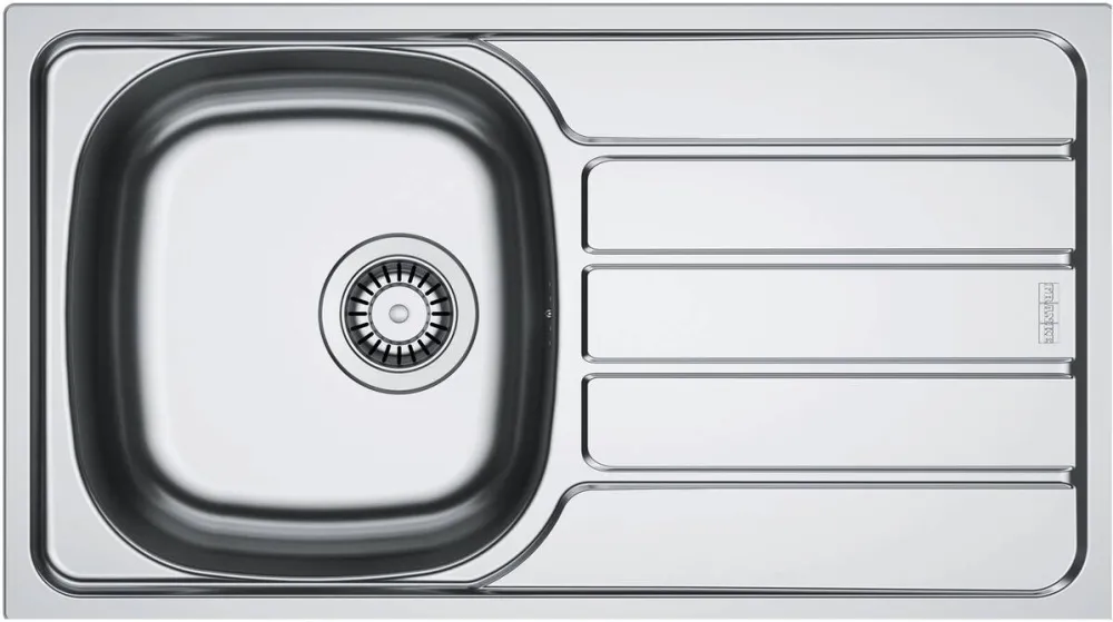 Franke Chiuveta bucatarie inox Franke SKL 611-78/44 DR, dreptunghiulara, 1 cuva si picurator pe partea dreapta, 78x43.5x15 cm, adancime cuva 15 cm, Inox dekor