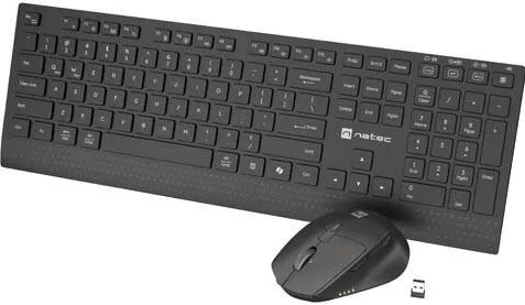 Kit Periferice Natec 2-IN-1 SET NATEC STINGRAY 2 KEYBOARD+MOUSE US WIRELESS TILT WHEEL