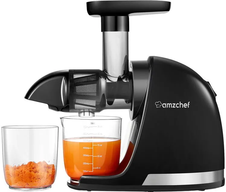 AMZCHEF Slow Juicer ZM1501-BK-SM (Black)