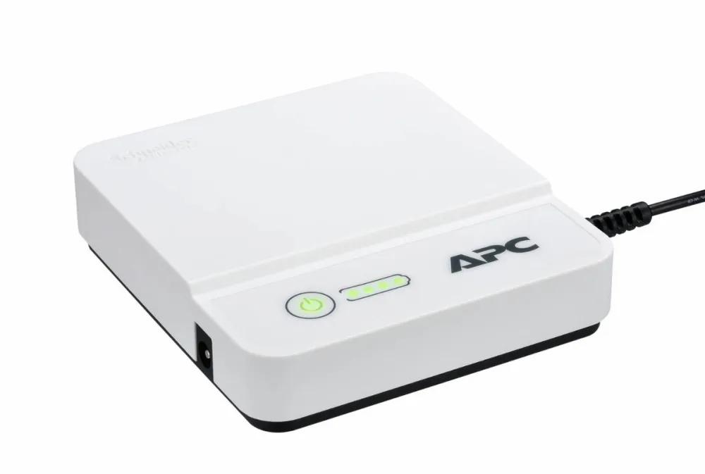 UPS APC Back-UPS Connect 12Vdc 36W, lithium-ion, mini-network connectors to protect Internet routers, IP cameras, etc., White