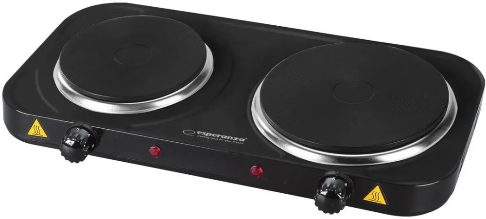 Plita Esperanza Esperanza EKH014K Electric Stove 2 zone (s), Black