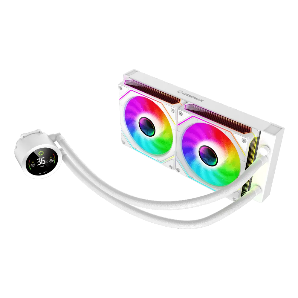 Cooler Gamemax Gamemax | CPU Liquid cooler | ICEBURG 240 DIGITAL | White