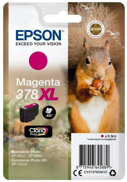 Cartus Imprimanta Epson Cerneala Epson magenta | 378XL | 9.3 ml | Claria Photo HD