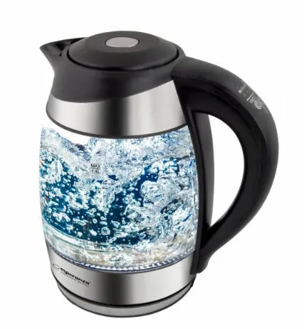 Esperanza EKK026 electric kettle 1.7 L Black, Transparent 2200 W