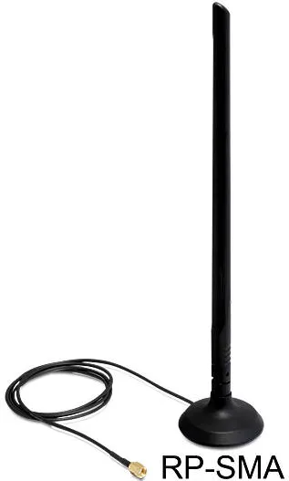 Antena DELOCK WLAN 802.11 b/g/n RP-SMA 6.5 dBi Omnidirectional Joint With Magnetic Stand