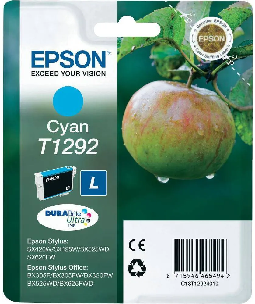 Cartus Imprimanta Epson T1292 - L size - cyan - original - ink cartridge