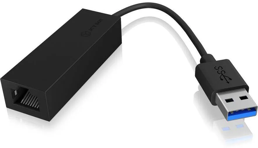 Adaptor Icy Box USB 3.2 Gen1 la Gigabit Ethernet