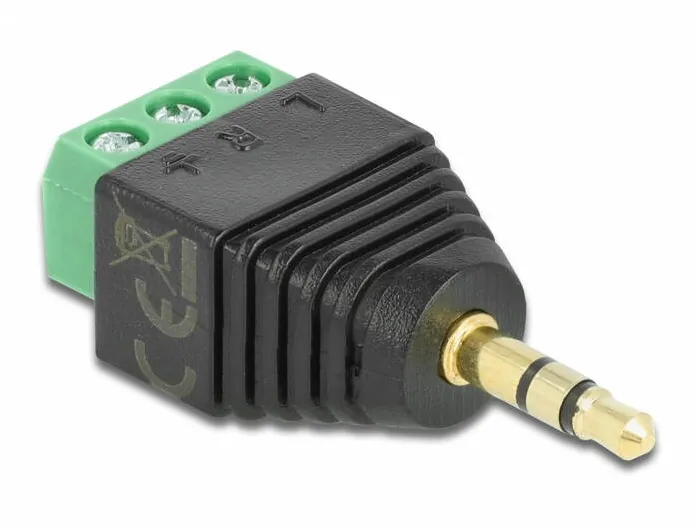 Adaptor DELOCK Terminalblock 3Pin -> 3,5mm jack