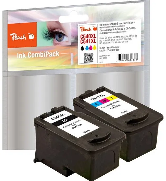 Cartus Compatibil Peach Inlocuitor Pentru Canon PG-540XL MultiPack REM,KOM