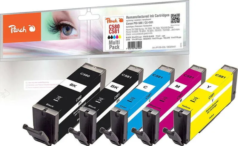 Cartus Compatibil Peach Inlocuitor Pentru Canon Nr.580/581 MultiPack REM,KOM