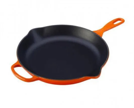 Le Creuset Tigaie Le Creuset Signature Cast Iron 23Cm Cuptor Rosu
