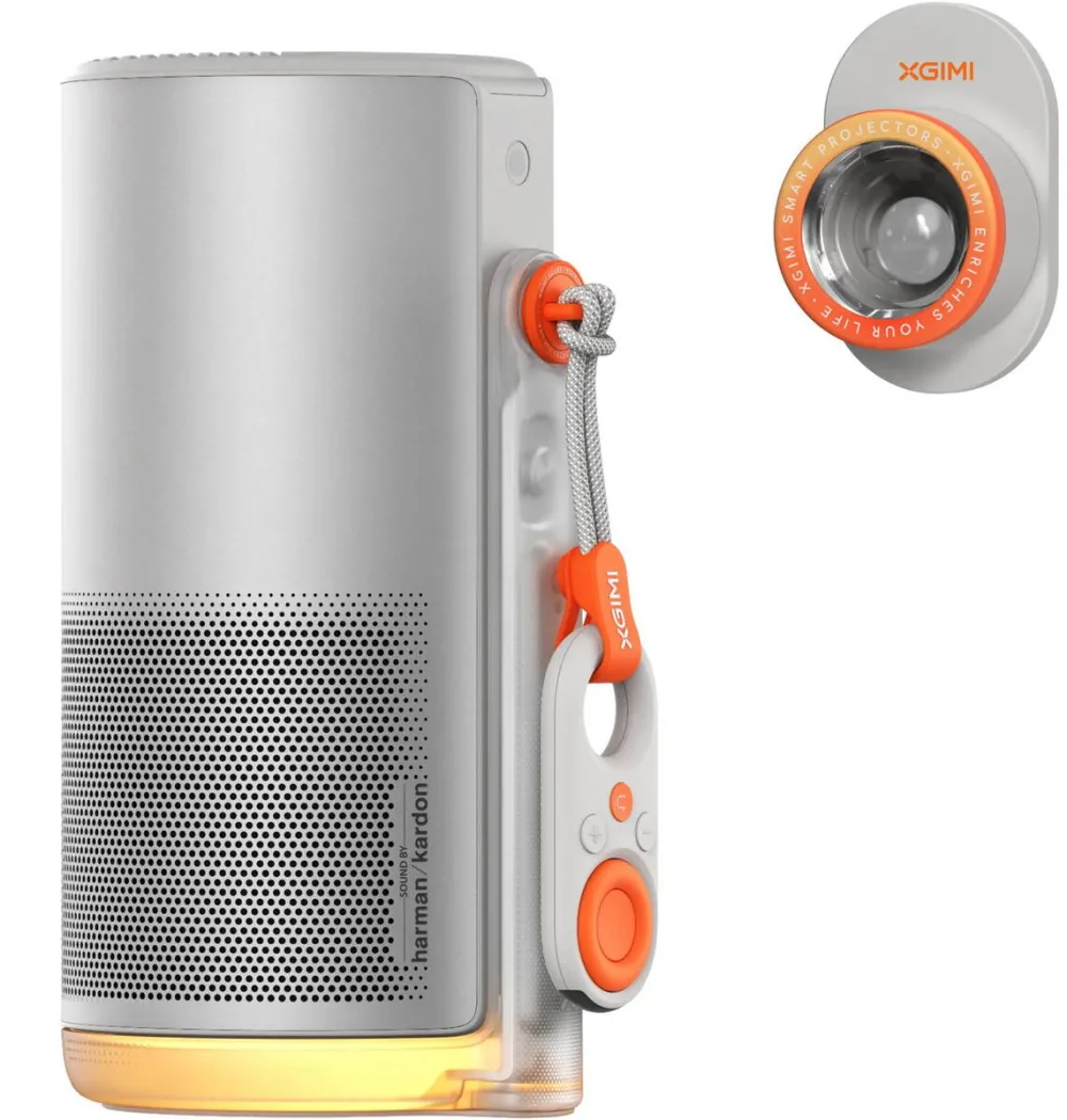 Videoproiector Xgimi portabil Xgimi MoGo 4 1080p, 450 ISO lumen, Google TV, focalizare automata, WiFi, Bluetooth, 2x 6W Harman/Kardon, alimentare USB-C