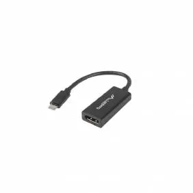 Adaptor LANBERG Lanberg adapter USB TYPE-C(M)-Displayport(F) 15cm Black