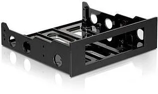 Enclosure DELOCK plastic mounting frame for 3.5'' drive in 5.25'' bay black color