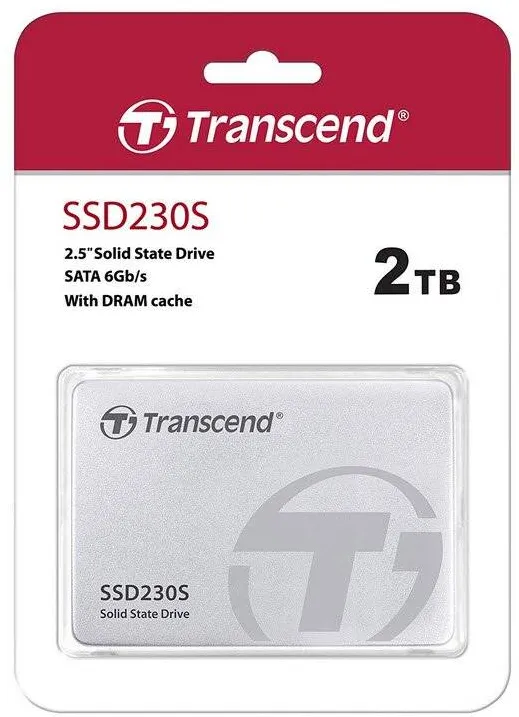 SSD Transcend TS2T230S 230S, 2TB, 2.5, SATA3, 3D, R/W 560/520 MB/s, Aluminum case