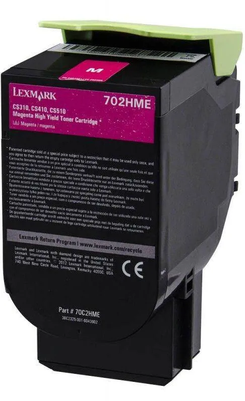 Toner imprimanta Lexmark 70C2HME MAGENTA