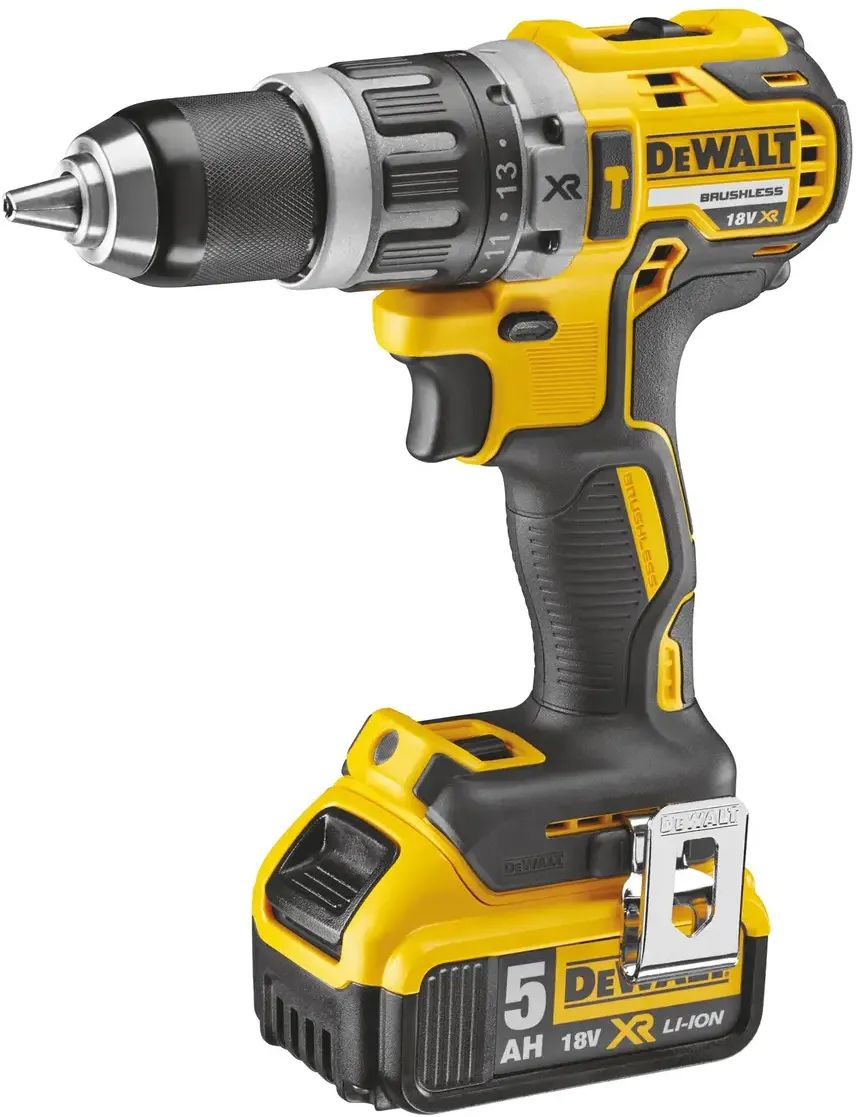 DeWalt Masina compacta de gaurit cu percutie DCD796P2-QW, motor fara perii, 18V XR Li-Ion 5,0Ah