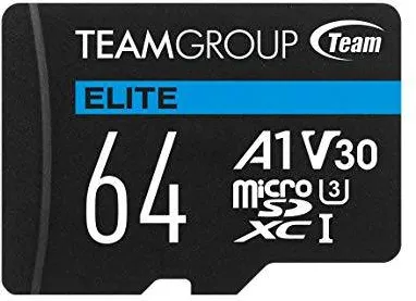 Card de Memorie Team Group Micro SDXC Elite A1 V30 64GB + Adaptor