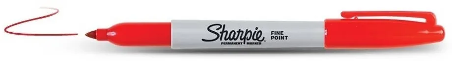 Sharpie Fine Point permanent marker Fine tip Red