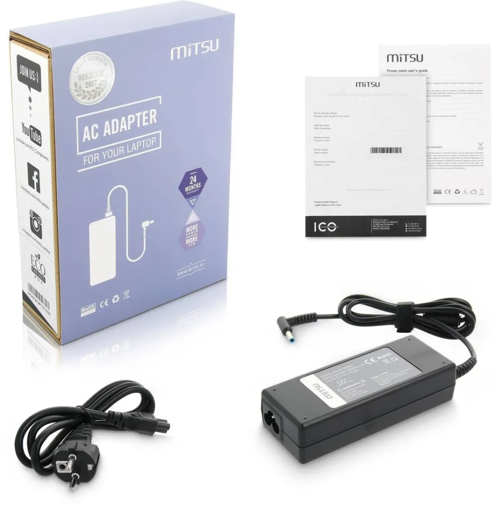 Alimentator Laptop MITSU notebook charger mitsu 19.5v 4.62a (4.5x3.0 pin) - hp