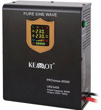 UPS Kemot pentru centrale termice PROsinus-500 LED Sinus Pur 500W Negru