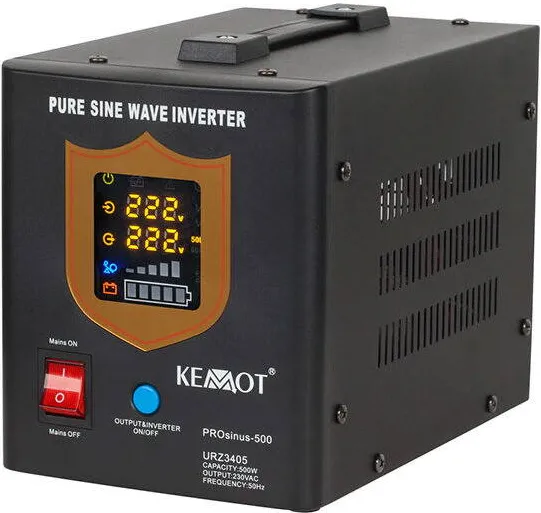 UPS Kemot pentru centrale termice SINUS PUR 500W 12V Black