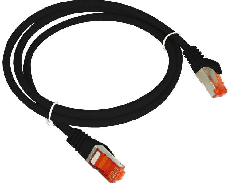Accesoriu Retea A-LAN KKS6CZA0.5  Patch-cord F/UTP cat.6 PVC 0,5 m negru
