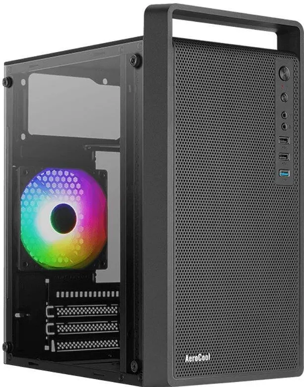 Carcasa PC Aerocool CS-109 Negru RGB USB 3.0 Mini Tower