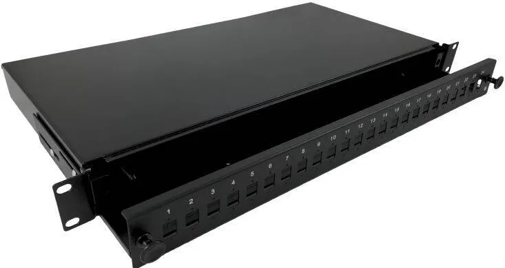 Accesoriu Retea Alantec Splice Box telescopic 24xSC simplex 24xLC duplex 19" 1U
