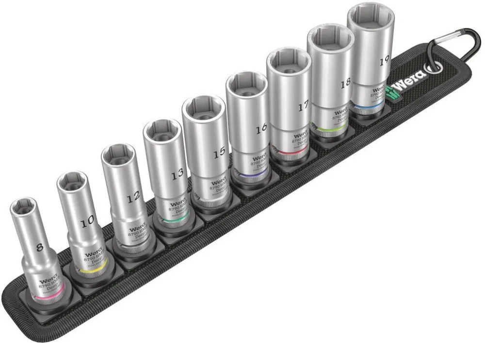WERA Wera Belt B Deep 1 Socket Set 3/8  Drive
