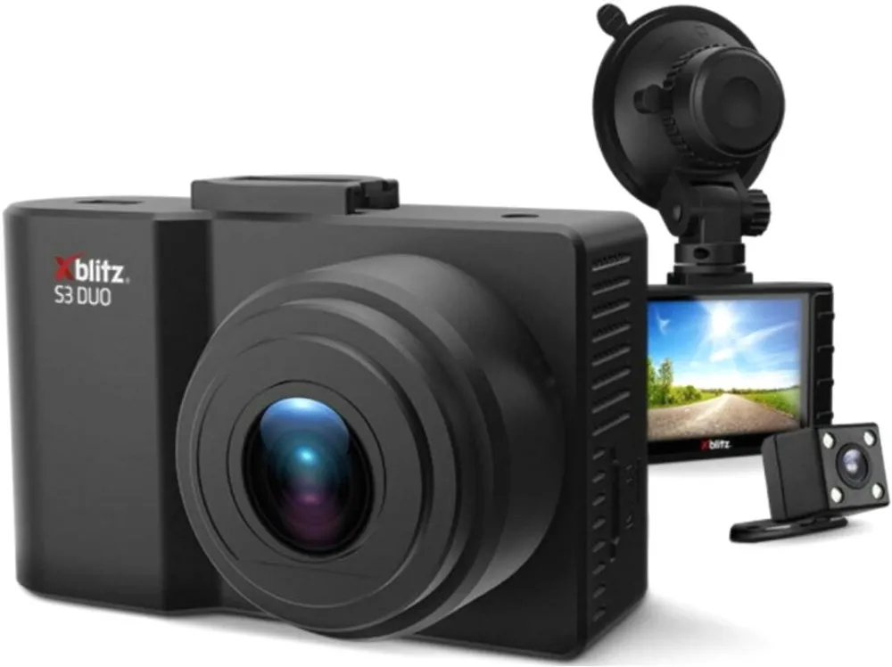 Camera Auto Xblitz S3 Duo - video Dual fata/spate, Full HD, Negru
