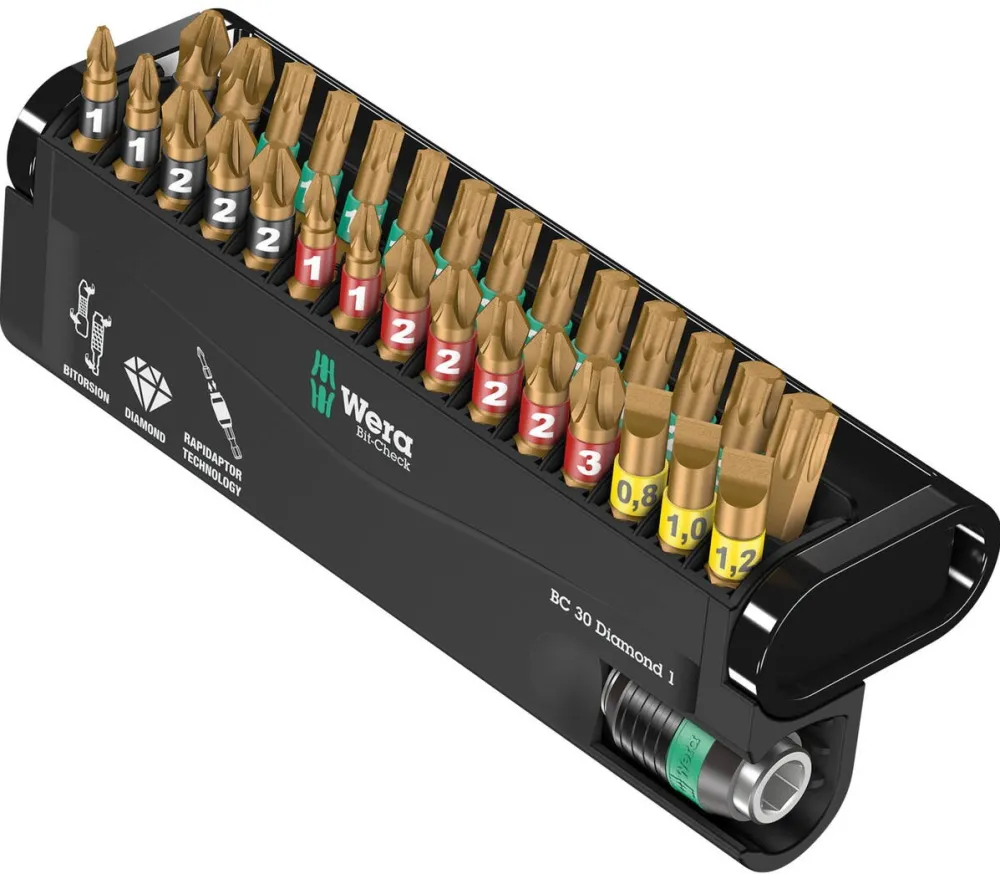 WERA Set biti bit-Check 30 Diamond 1